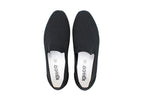 Black knit slip-on with removable insole