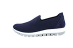 Blue knit slip-on with removable insole