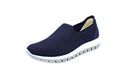 Blue knit slip-on with removable insole