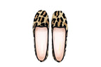 Slippers donna in camoscio stampa leopardo