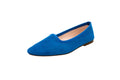Slippers donna in camoscio avio