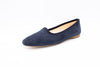 Slippers donna in camoscio blu