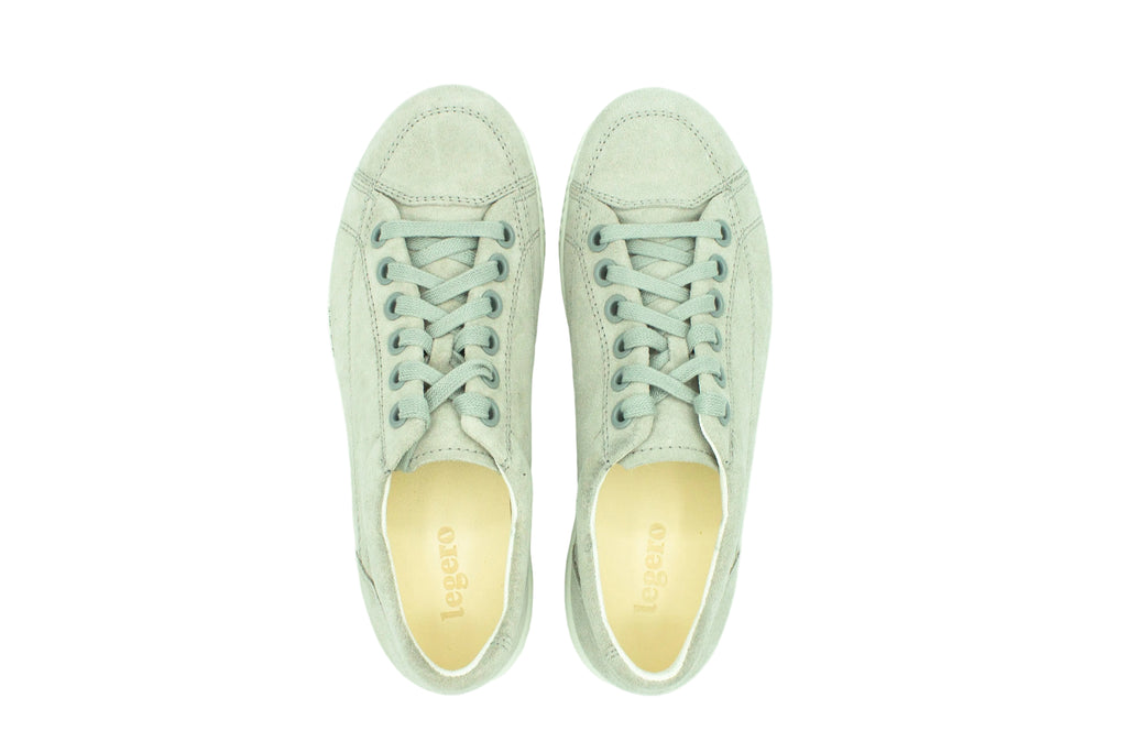 Suede sneakers with removable insole
