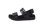 Move leather sandals with velcro and buckle