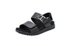 Move leather sandals with velcro and buckle