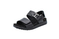 Move leather sandals with velcro and buckle