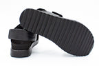 Move leather sandals with velcro and buckle