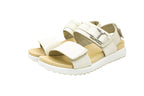 Move leather sandals with velcro and buckle
