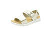 Move leather sandals with velcro and buckle