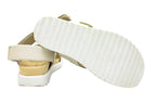 Move leather sandals with velcro and buckle