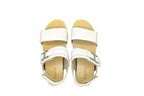 Move leather sandals with velcro and buckle
