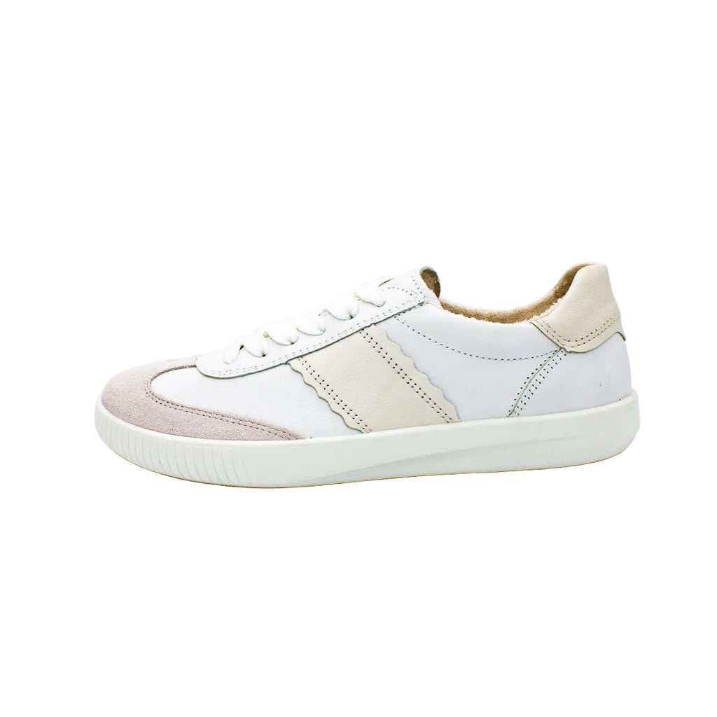 Sneakers Silence in nappa e camoscio bianco