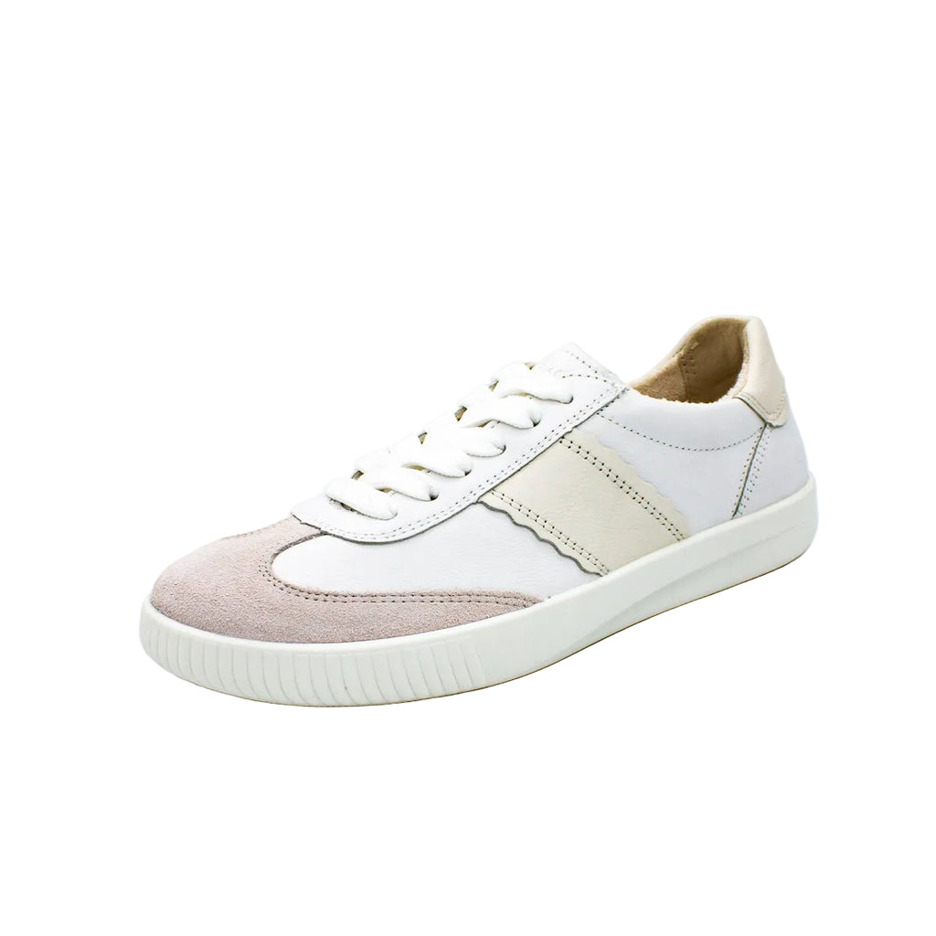 Sneakers Silence in nappa e camoscio bianco