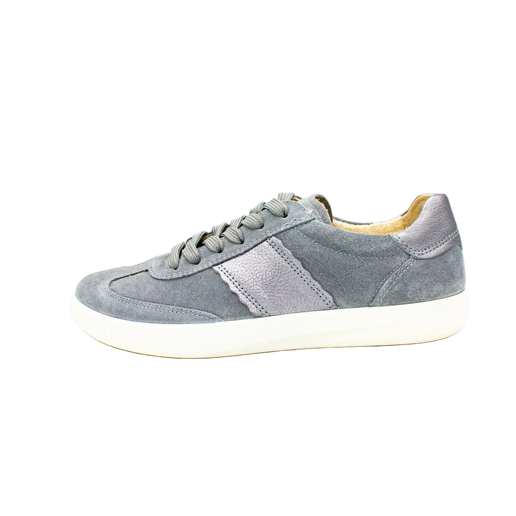 Sneakers Silence in camoscio grigio-azzurro aria