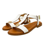 Sandali artigianali in pelle bianco