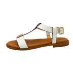 Sandali artigianali in pelle bianco