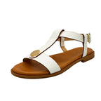 Sandali artigianali in pelle bianco