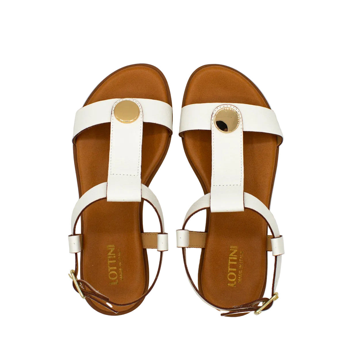 Sandali artigianali in pelle bianco