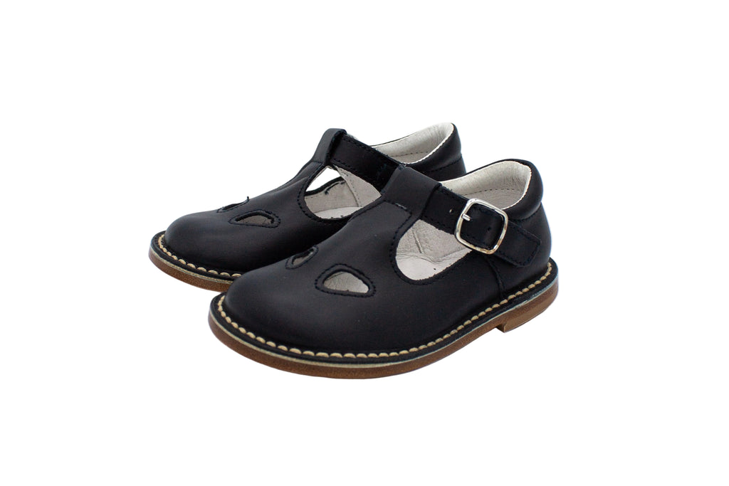 Sandali occhietti in pelle blu