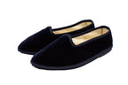 Men's blue velvet slippers
