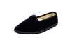 Men's blue velvet slippers