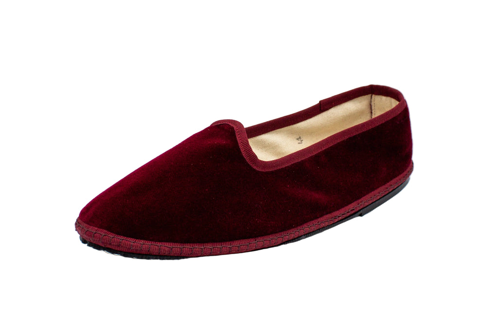 Friulane uomo in velluto bordeaux