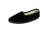Men's bottle green velvet slippers