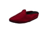 Friulane sabot con zeppa in seta bordeaux