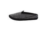 Gray silk wedge clogs