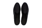 Friulane sabot con zeppa in seta nero