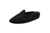Friulane sabot con zeppa in seta nero