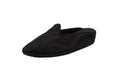 Friulane sabot con zeppa in seta nero
