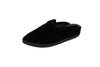 Friulane sabot con zeppa in velluto nero