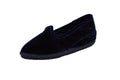 Friulane con zeppa in velluto blu