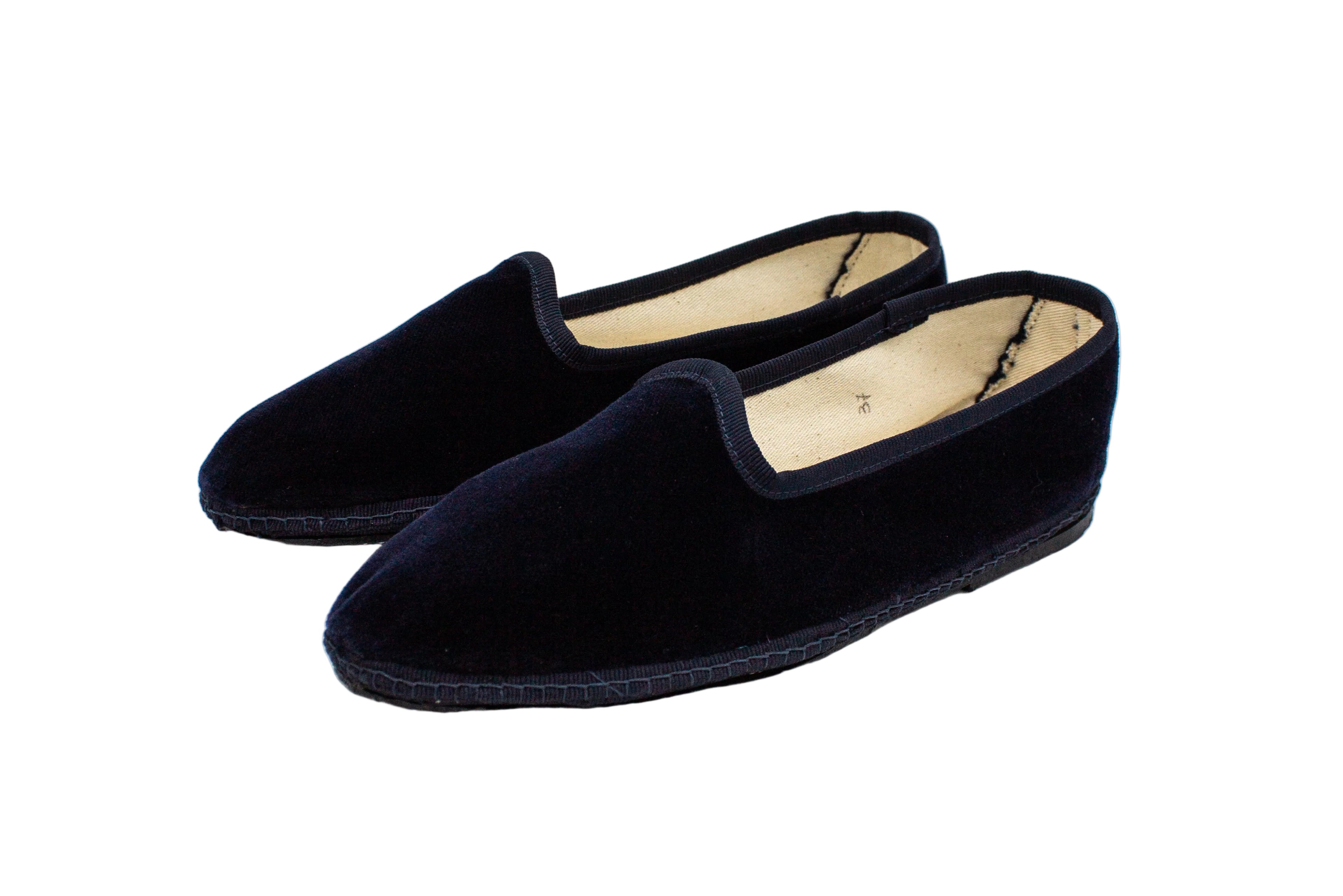 Friulane donna in velluto blu