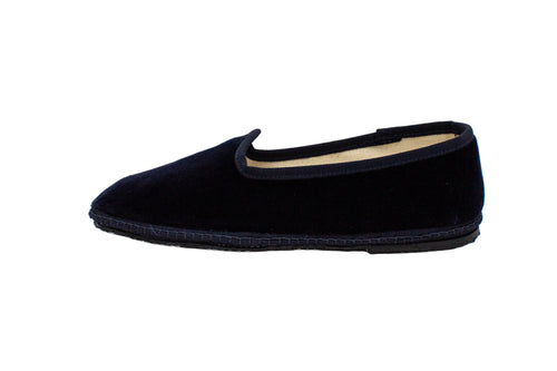 Friulane donna in velluto blu