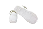 Scarpe primi passi con velcro bianco