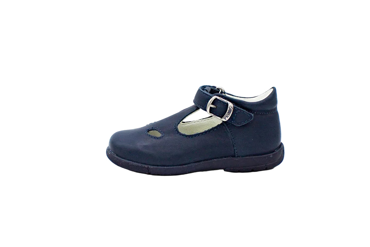 Scarpe primi passi con velcro blu
