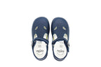 Scarpe primi passi con velcro blu