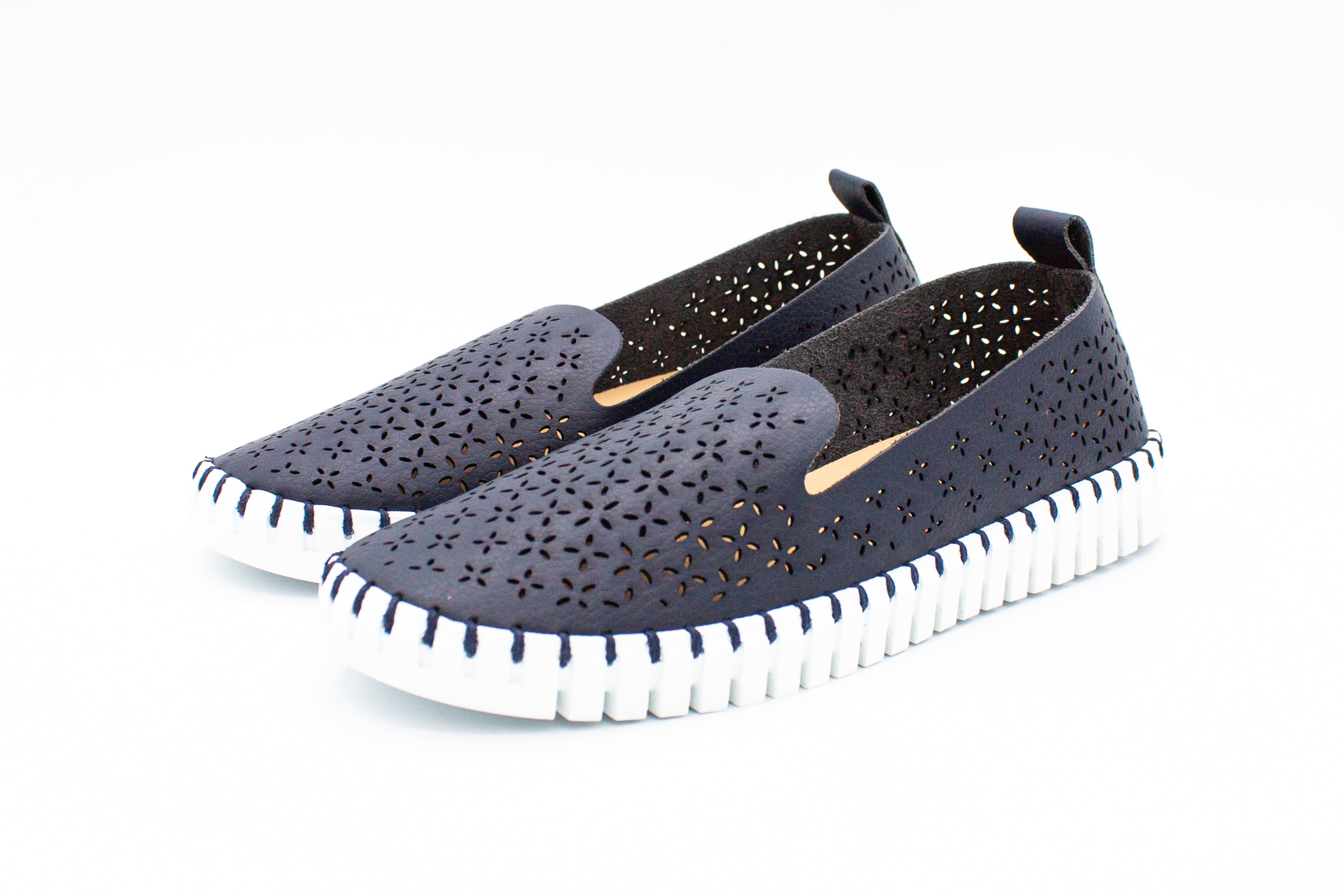 Slip on traforate Pia blu