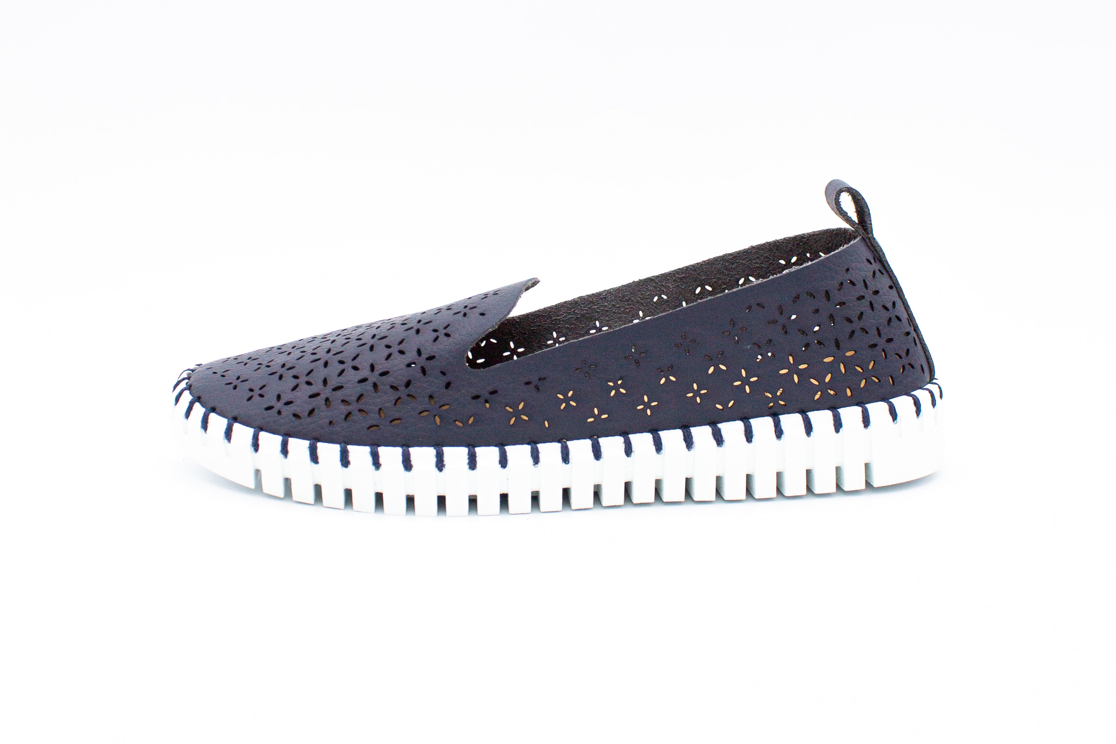 Slip on traforate Pia blu