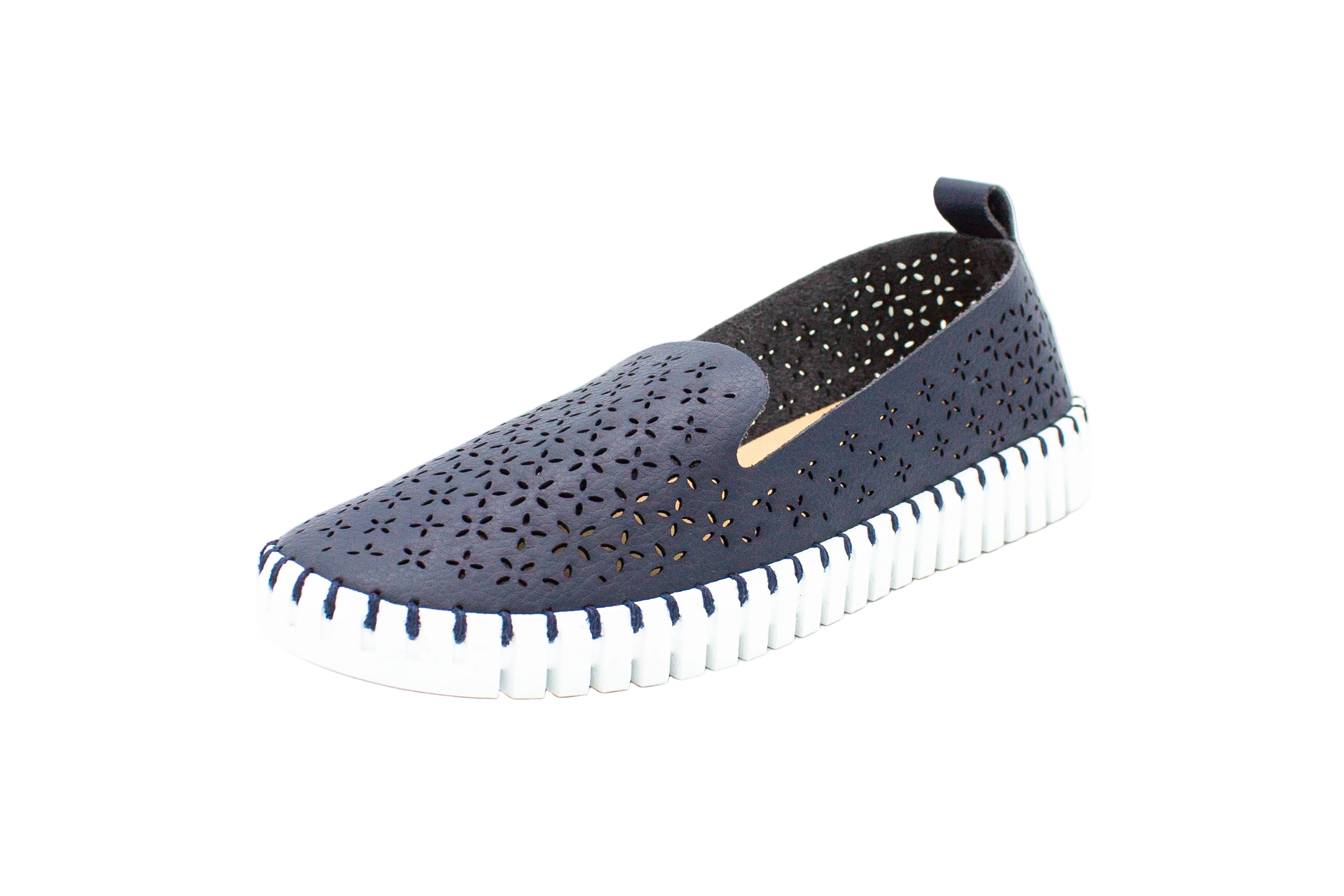 Slip on traforate Pia blu
