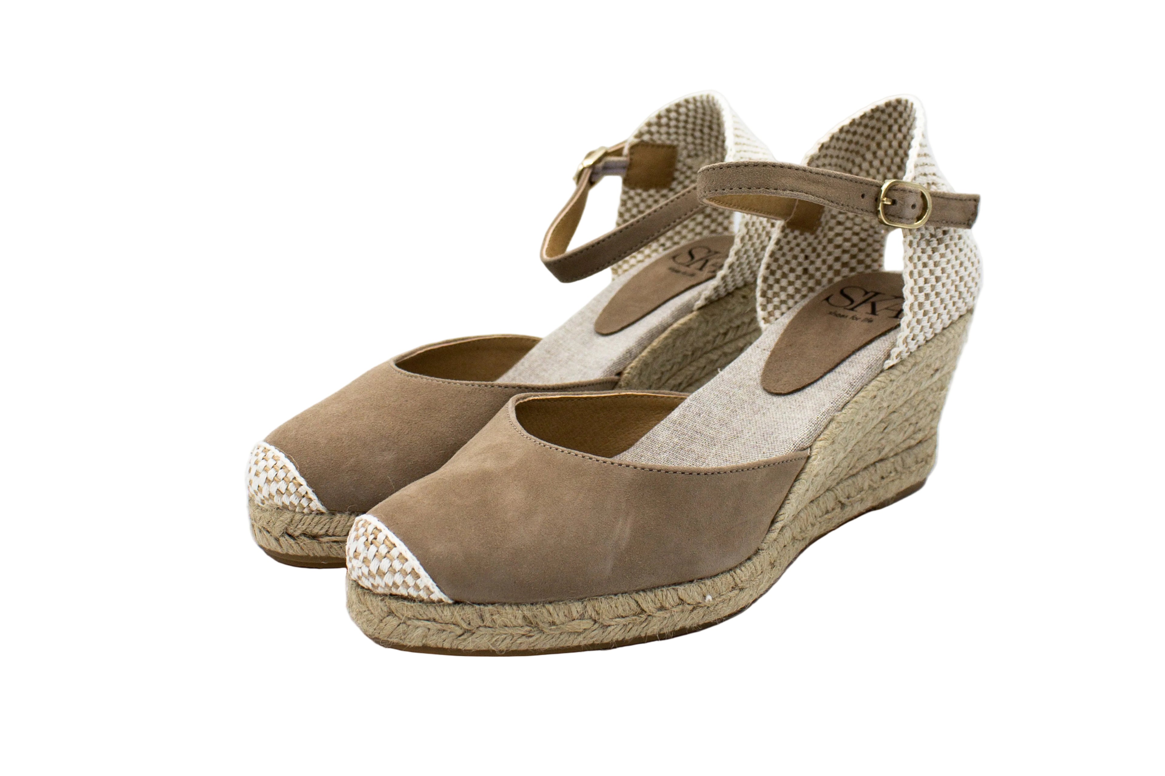 Espadrillas Berry in camoscio beige