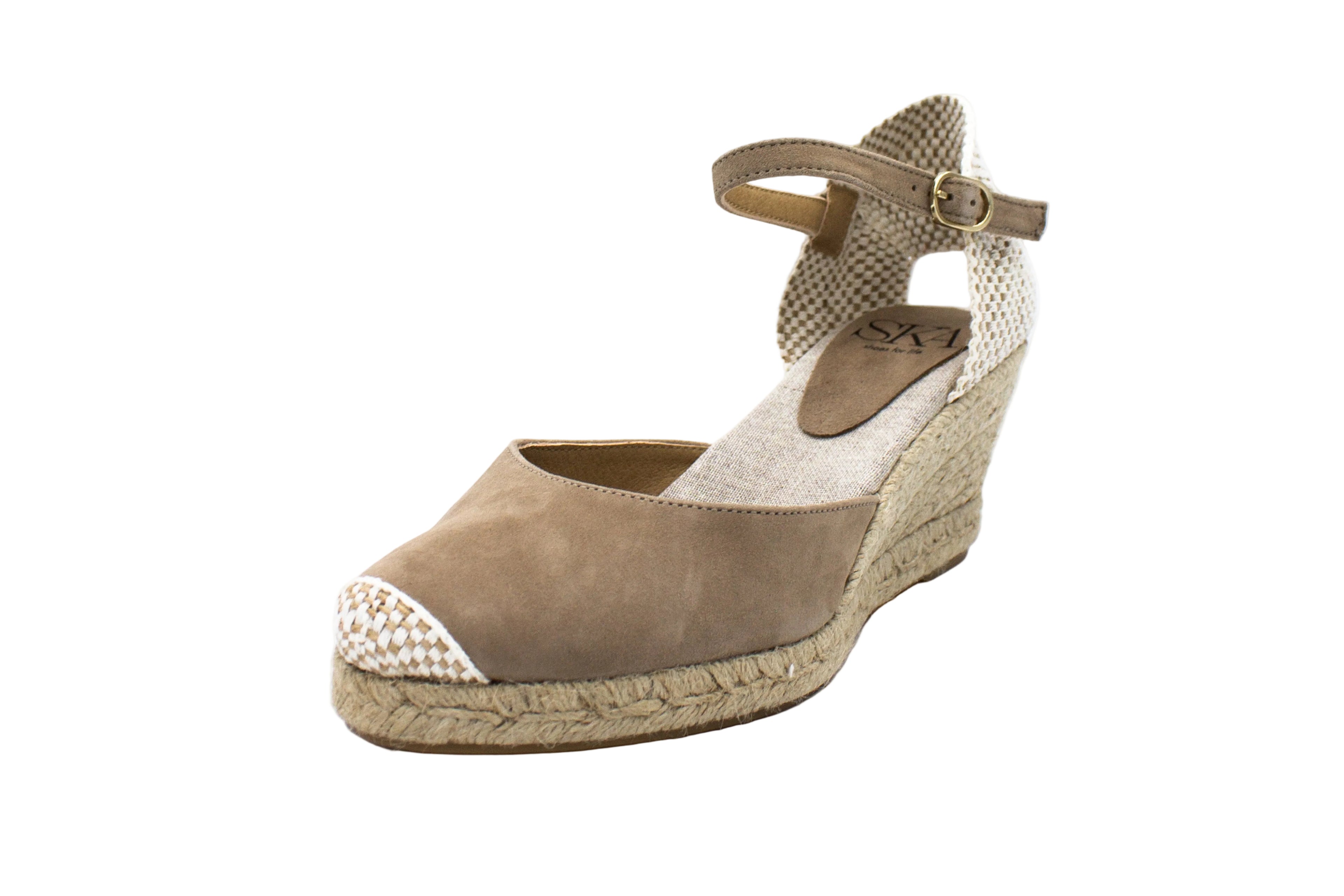 Espadrillas Berry in camoscio beige