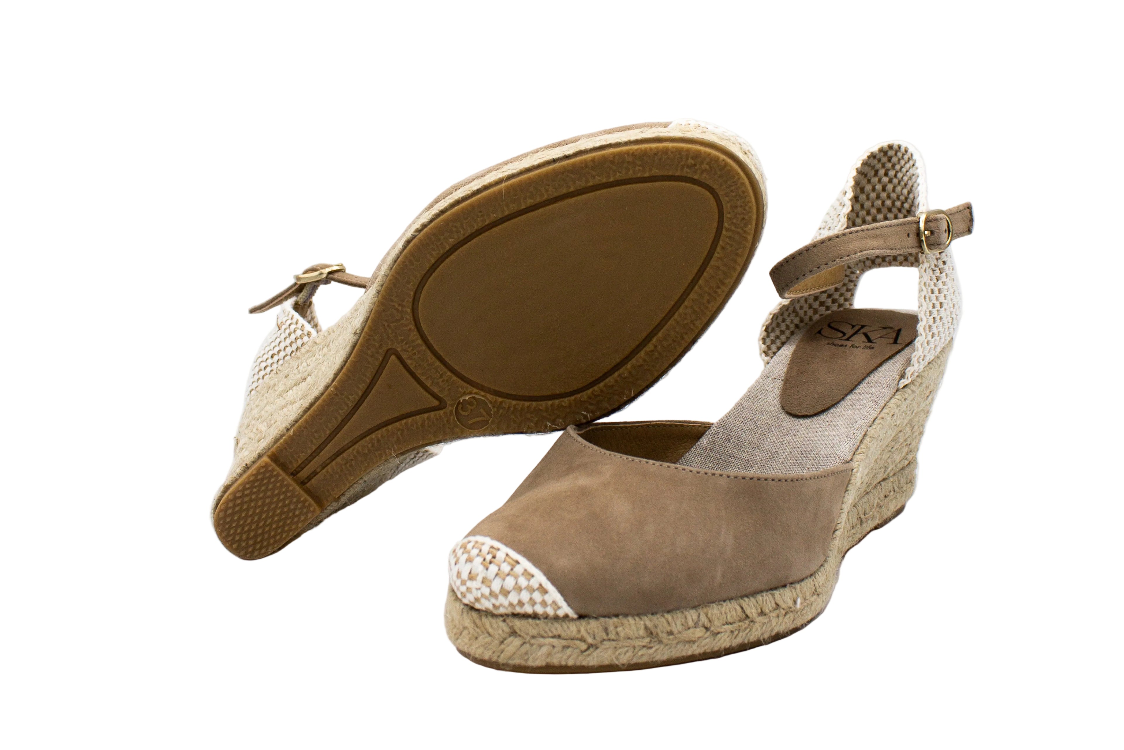 Espadrillas Berry in camoscio beige