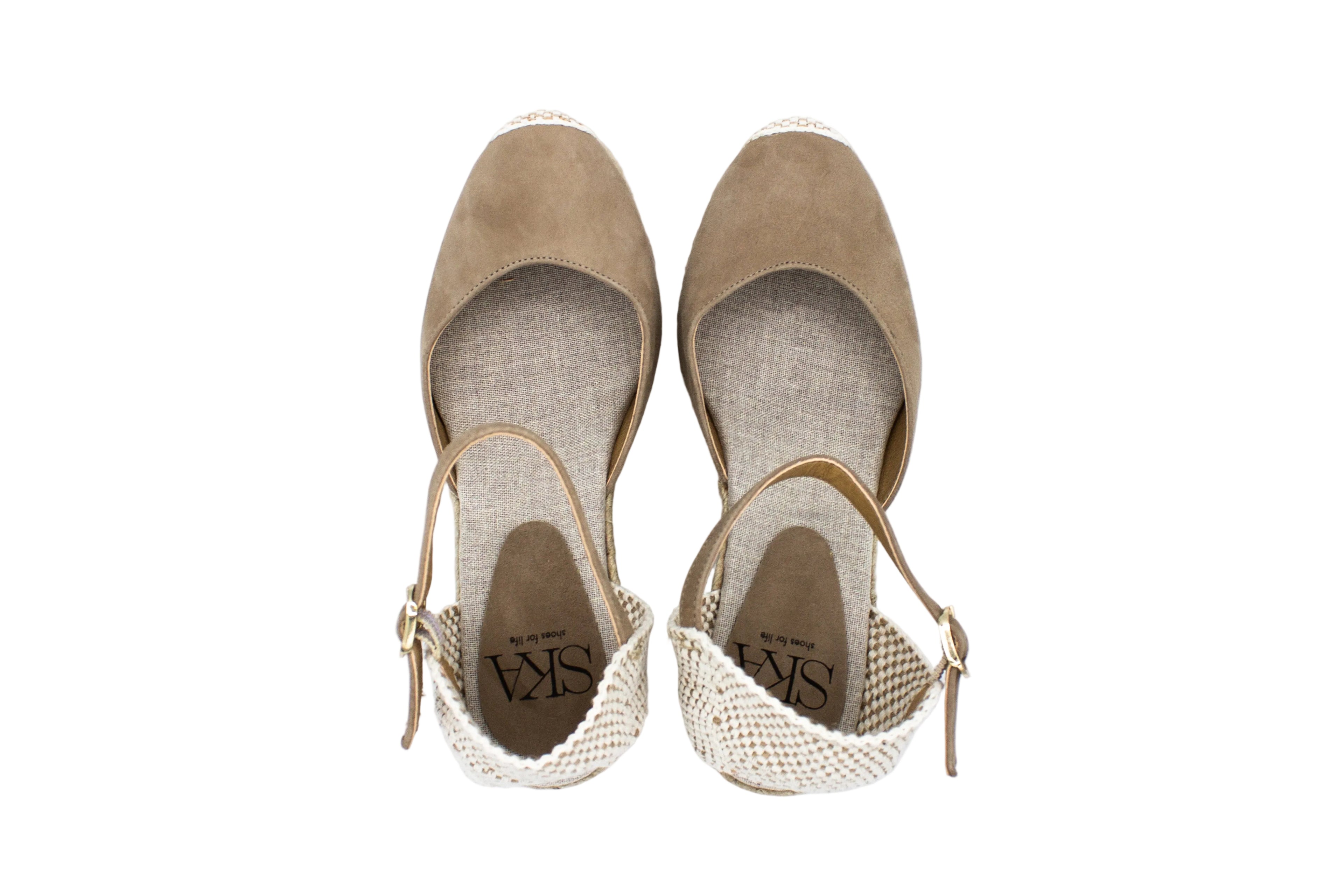 Espadrillas Berry in camoscio beige