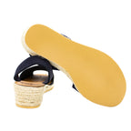 Minorchine Creta in nabuk con zeppa blu