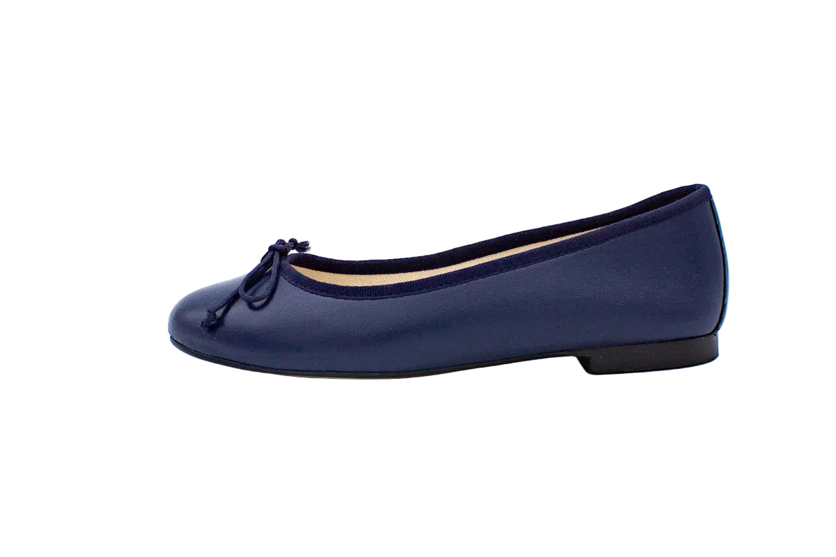 Ballerine Emma in pelle blu