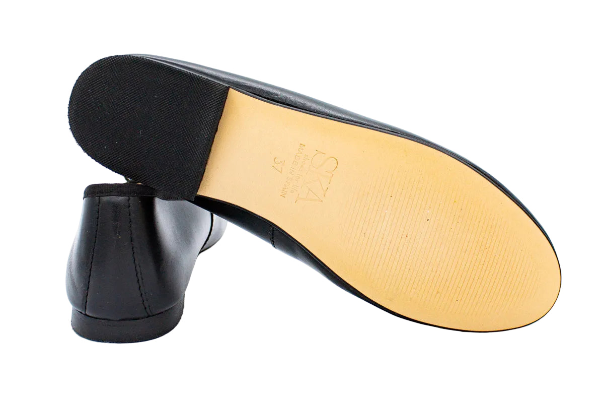 Ballerine Emma in pelle nero