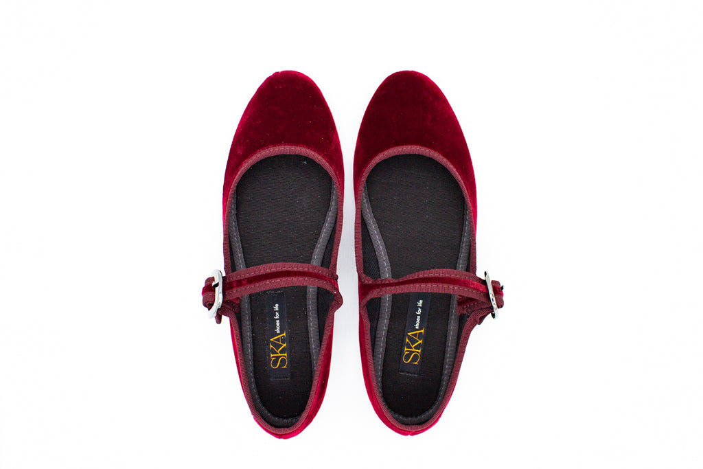 Friulane con cinturino Foxy bordeaux